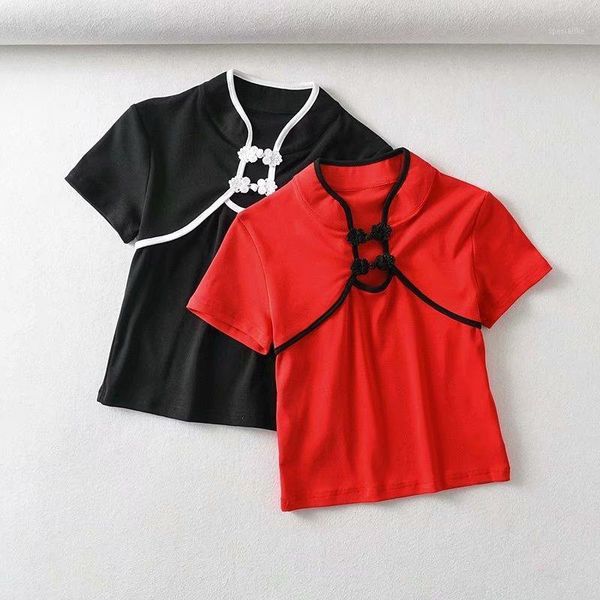 

q104 han edition dress wholesale new summer 2020 vintage qipaoshi coat short sleeve t-shirt1, White