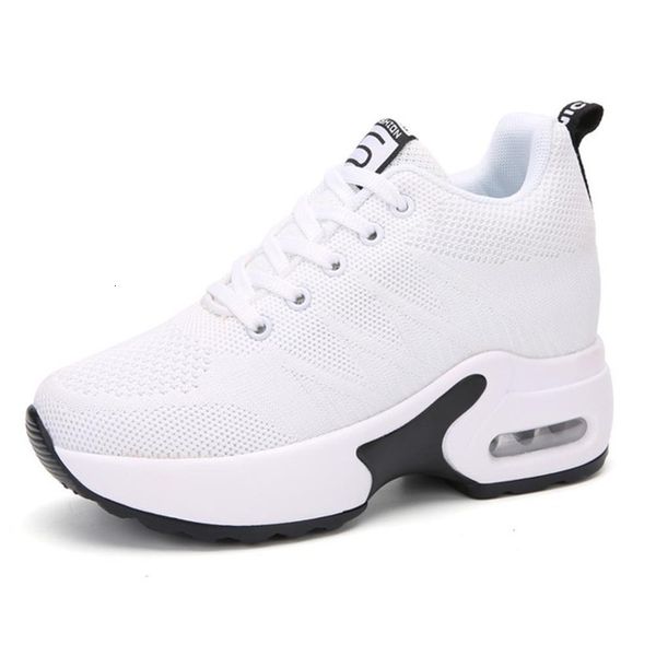 

2021 new spring summer chunky casual high-heeled woman comfortable outdoors ladies walk solid shoes femme basket jl14, Black;white