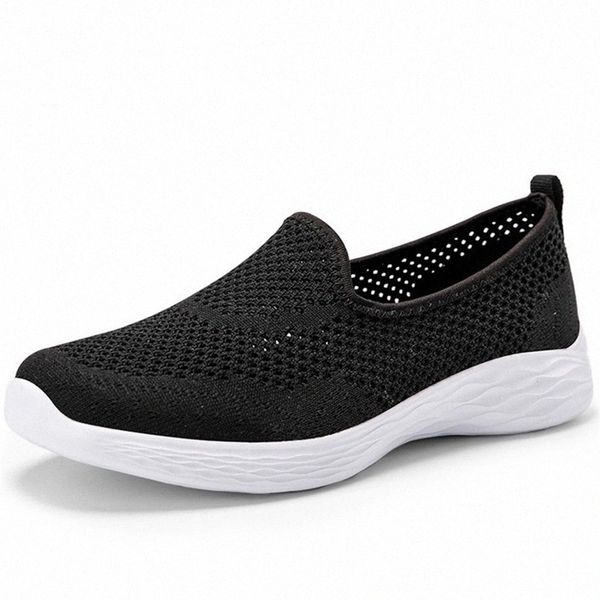 

Nausk Women's sneakers Summer flat bottom breathable walking shoes Mesh casual Slip-on Lightweight shoes 35-40 size #J991