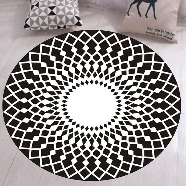 

carpets nordic style machine weaving home area rugs for living room crystal velvet round rug kids bedroom carpet 3d christmas