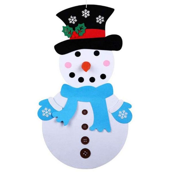 

children diy felt christmas snowman christmas tree decoration felt ornament snowman