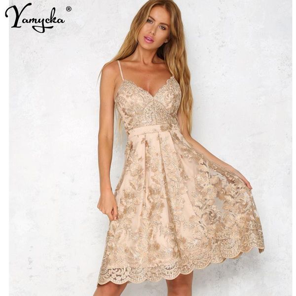 

lace embroidery summer dress women vintage off shoulder backless dress elegant spaghetti strap casual party dresses vestido1, Black;gray