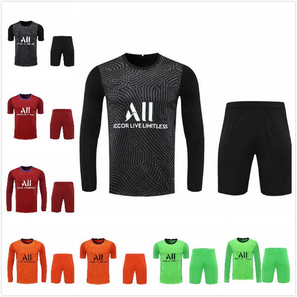 

kit navas 20 21 goalkeeper soccer jersey 2020 2021 home away third fourth mbappe mens set football shirt rico uniform suit, Black;yellow