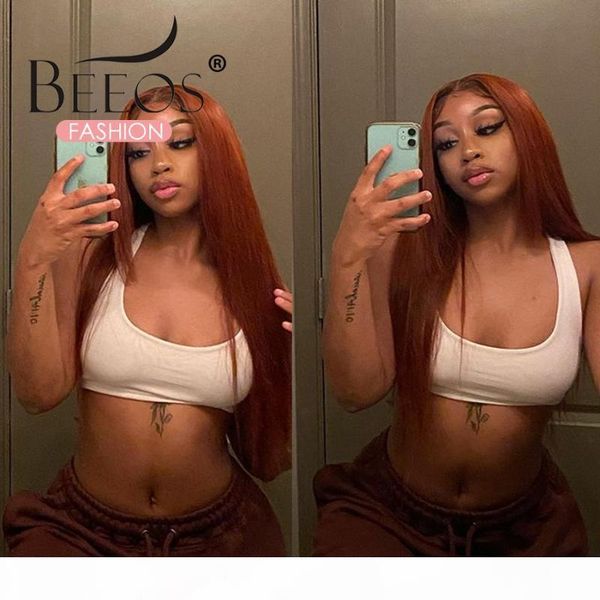 

orange ginger color lace front wig preplucked transparent 28 inch peruvian straight 13x6 lace front human hair wigs 180 density, Black;brown