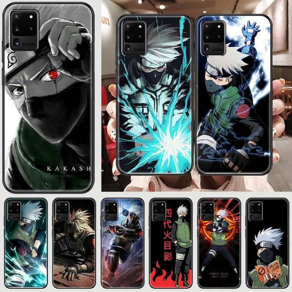 

animation naruto kakashi mobile phone case samsung galaxy note 4 8 9 10 20 s8 s9 s10 s10e s20 plus super black luxury trend4fre