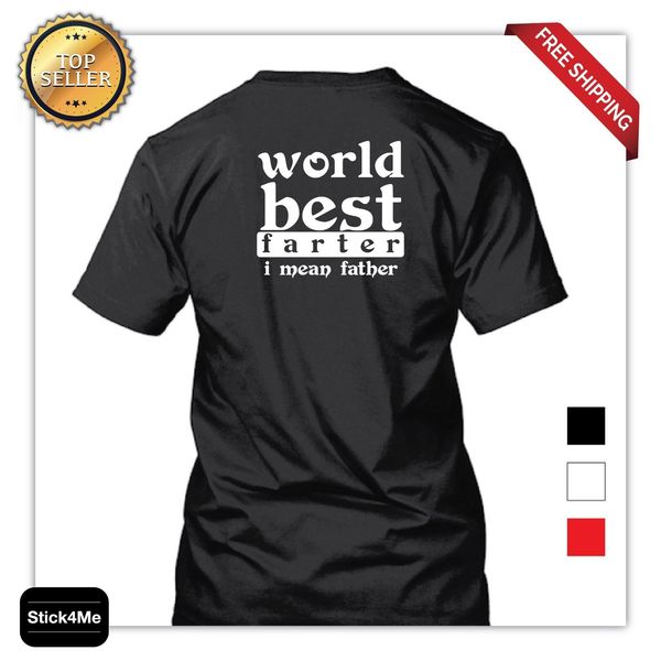 

sport summer fashion father's day gift world farter funny t shirt print sale summer men clothing