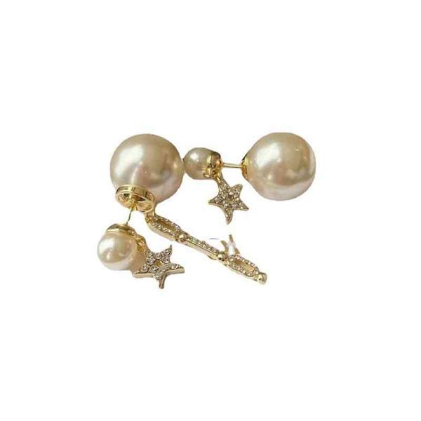 

pearl star earrings female a red 925 silver needle earring for girlfriend exclusive design jewel jewellry online, Golden