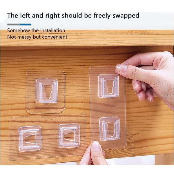 

10pcs double-sided adhesive wall hooks hanger wall storage holder suction cup sucker transparent hooks for kitchen jllqlp