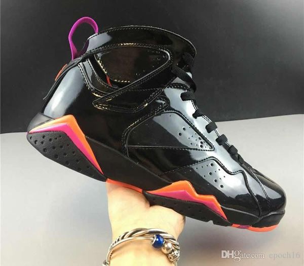 

with box men 7 vii outdoor shoes good quality men 7s black patent leather sports shoes mens new sport sneakers
