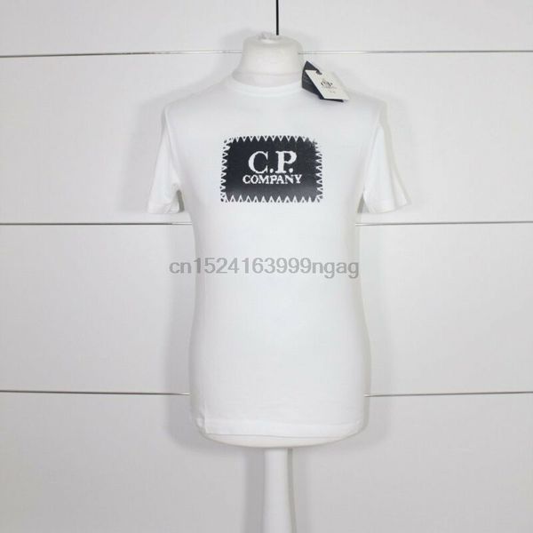 

cp company stitch print t-shirt white sport hooded sweatshirt hoodie