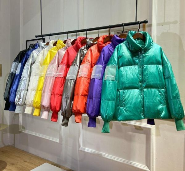 

2020 brand womens down coats with hooded slim zipper jackets 90% white duck down, Black