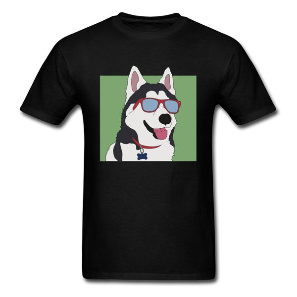 

coolest dog ever husky print black funny cartoon design movie short sleeve birthday gift sport hooded sweatshirt hoodie men t shirt