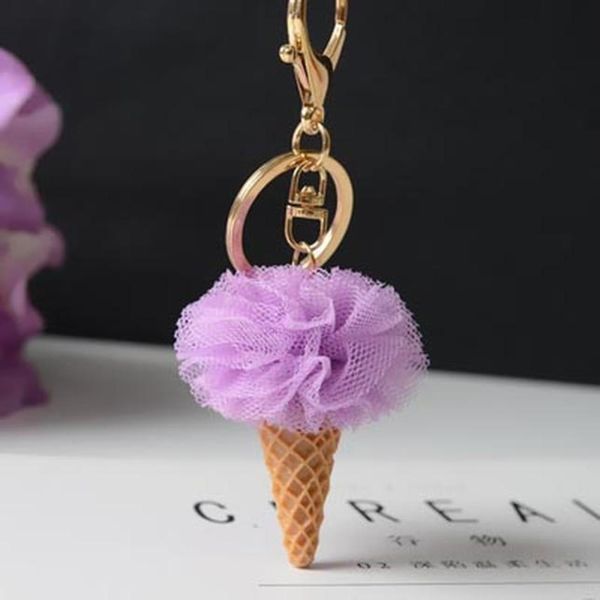 

fashion style selling ice shape with flower ball key chain pendant for women bag jewelry accessories eh773 h jllfxx