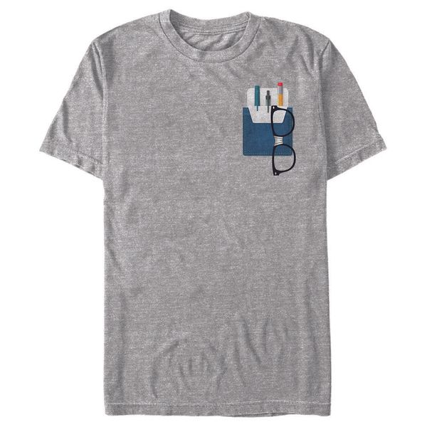 

горячая продажа мужчины футболка мода заблудшие gods nerd карманный протектор mens graphic t shirt summer o-образным вырезом топы спортивные