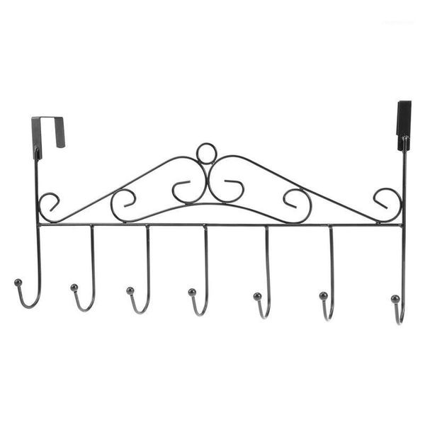 

hooks & rails door with 7 bathroom over hanging hanger for towel coat clothes hat bag iron art hanger1