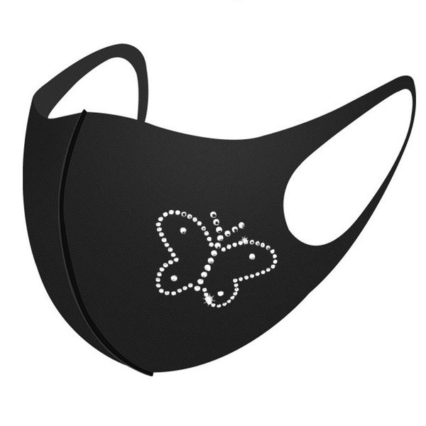 

new washable designer mask rhinestones adults for cotton reusable fabric face maskfashion masque de protection halloween mascarilla 9