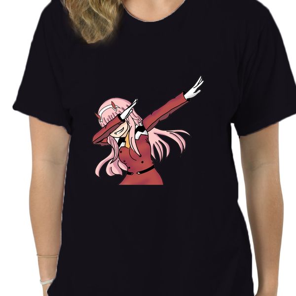 

dabbing zero two tee shirts funny summer t shirt short sleeves crew neck darling in the franxx tshirt 9020a sport hooded sweatshirt hoodie
