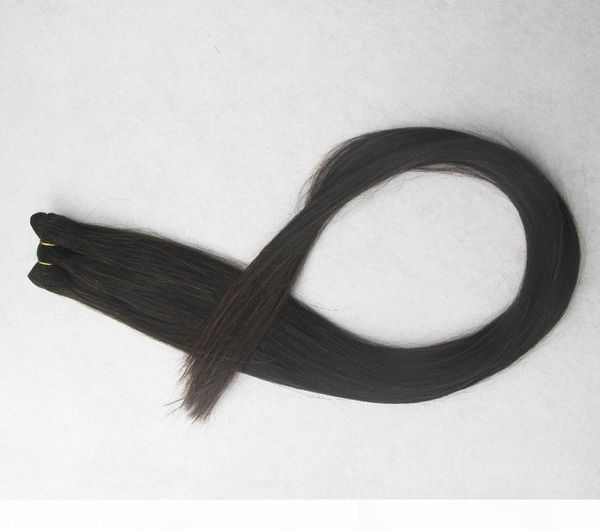 

natural color straight hair bundles brazilian virgin hair weave bundles 100% human hair bundles 10-30 inchs non remy 1 pieces 100g, Black