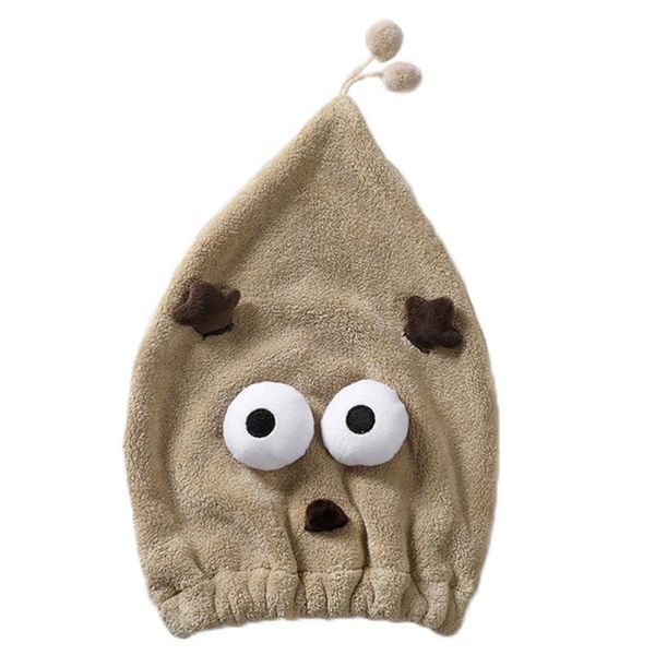 

1pc cartoon shower cap bathing cap absorbent bath adorable hair-drying