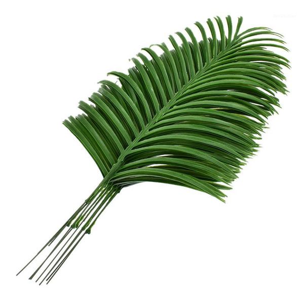 

decorative flowers & wreaths 10pcs artificial palm leaf pvc plant branch modern home party wedding supplies drop 1