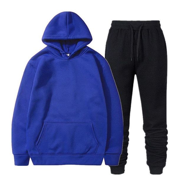 

autumn mens designer fashion tracksuits sweatshirt two piece set pant hooded loose pullover hoodie outdoor sport streetwear suit hip hop, Gray