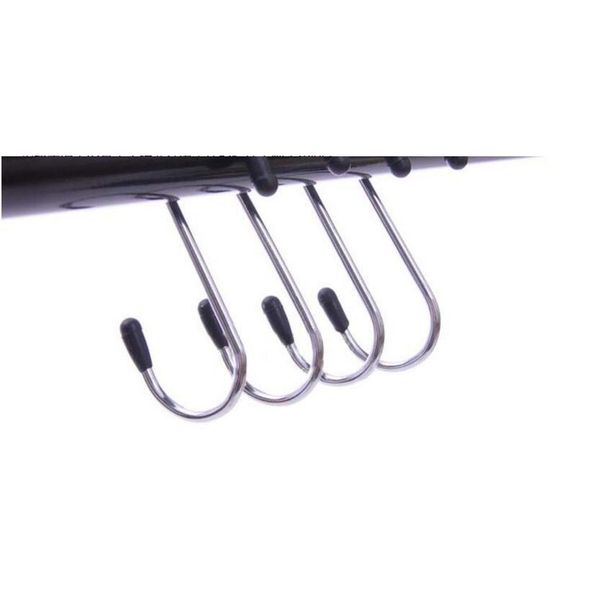 

4pcs stainless steel s hook hanging shape 5kg capacity metal hooks 7.7cm*2.7cm jllxue lucky2005