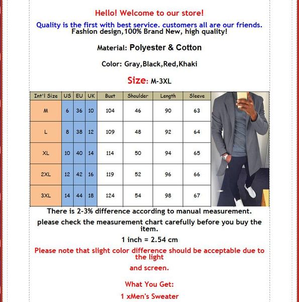 

men's jackets men casual coat 2021 autumn winter thicken woolen trench business male solid classic overcoat medium long, Black;brown