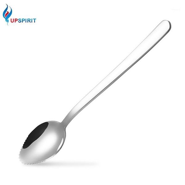 

upspirit stainless steel fruit serrated spoon salad grapefruit spoon coffee dessert ice cream scoop kitchen dinnerware1