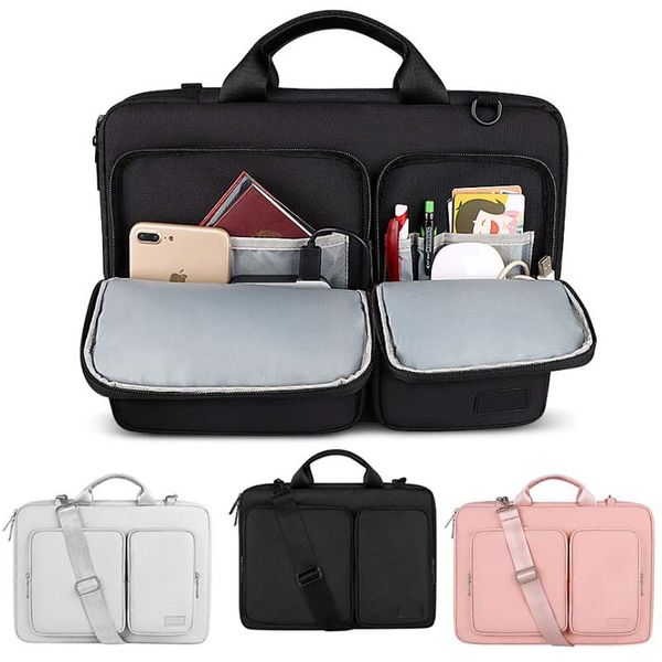 

waterproof lap13.3 14.1 15.6 inch notebook women men shoulder handbag briefcase bag for documents protect cover
