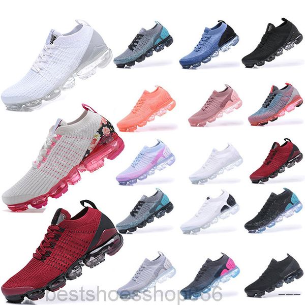 

new fly 2.0 knit 3.0 vapourmax casual shoes oreo red orbit animal pack cushion trainers for men women outdoor sports sneakers lpo2, White;red