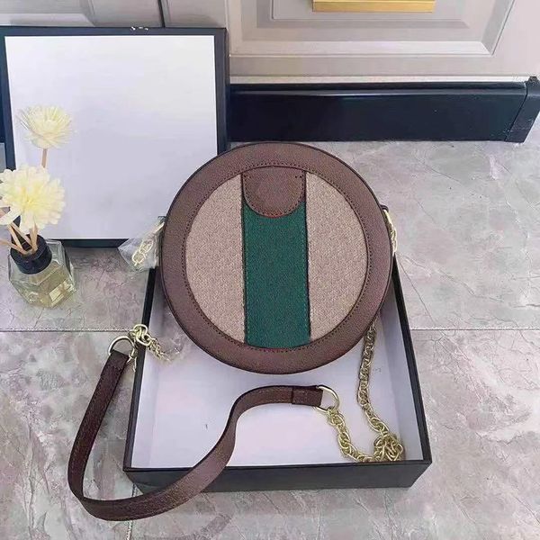 

messenger bag luxury designer women's round cake mini portable shoulder bag mobile phone wallet simple small fresh embroidered pu leath