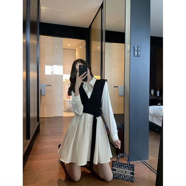 

4zte3 женщин 2020 новой моды черный жилет рубашка 2020 шт осень платье dresssuit платье два новый костюм черный жилет рубашки женщин две кус, Gray