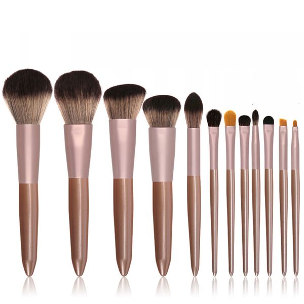 

cosmetic brushes powder foundation concealer blusher blending highlighter sculpting eye shadow bronzer eyebrow lip makeup tools