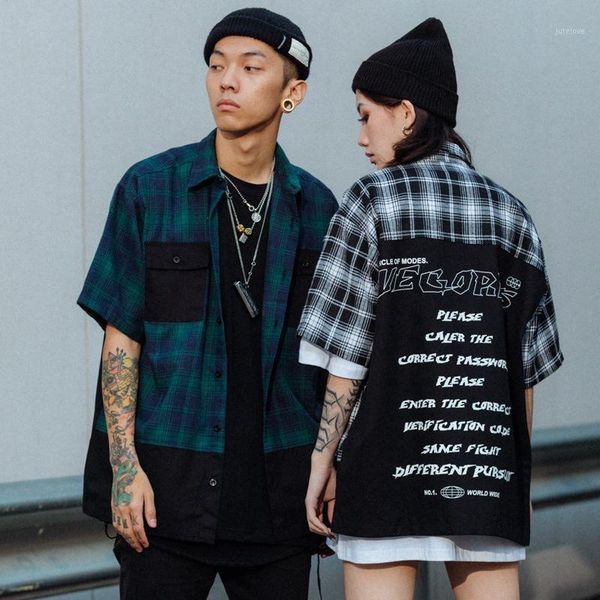 

streetwear hawaiian shirt ve-c2941, White;black