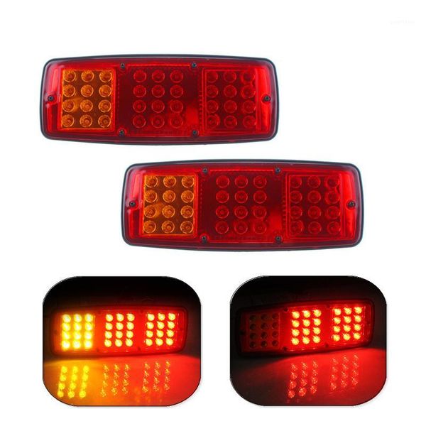 

2x 36led 12v/24v waterproof taillights trailer car truck lorry caravan rear sbrake tail light turn signal indicator lamps1