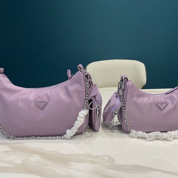 

3 piece designer womens fashion bags handbags high capacity crossbody purses lady handbag tote luxury 2005 nylon shoulder channel hobo under