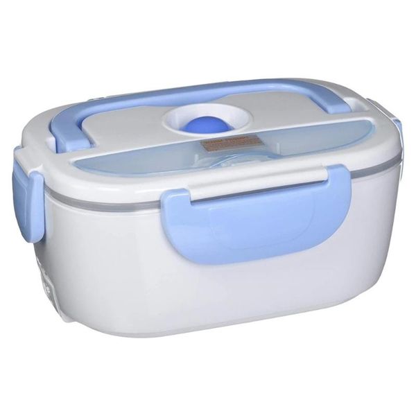 

electric heated lunch box 12v-24v 110v 220v portable 2 in 1 car& home bento boxes stainless steel container lunch-box