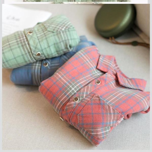 

baby boy's plaid inch cloth thickened autumn winter warm shirt plush boy middle and big children's long sv, White;black