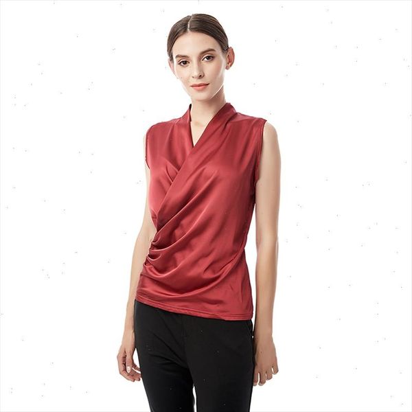 

womens summer silk tank sleeveless satin casual vest female c plus size tank for women streetwear 2021, White