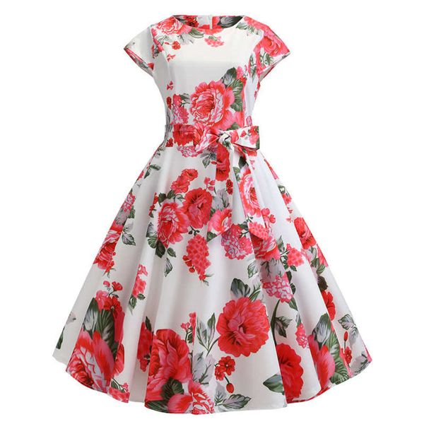 

short hepburn 2019 sleeve women's printed lace up dress, Black;gray