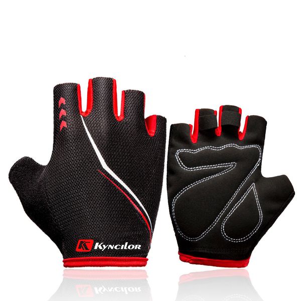 

kyncilor bike half short finger shockproof breathable mtb road bicycle gloves men women sports cycling equipment