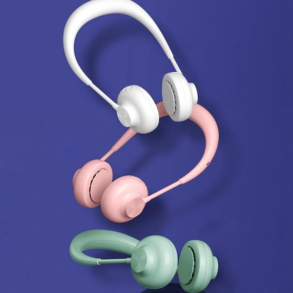 

hanging neck fan silent bladeless fan three gears adjustable super strong endurance