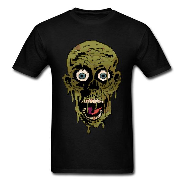 

спорт 8-bit brain eater последние 2018 мужской черный тис пользовательские группы топы с коротким рукавом мужские футболки мультфильм хэллоу