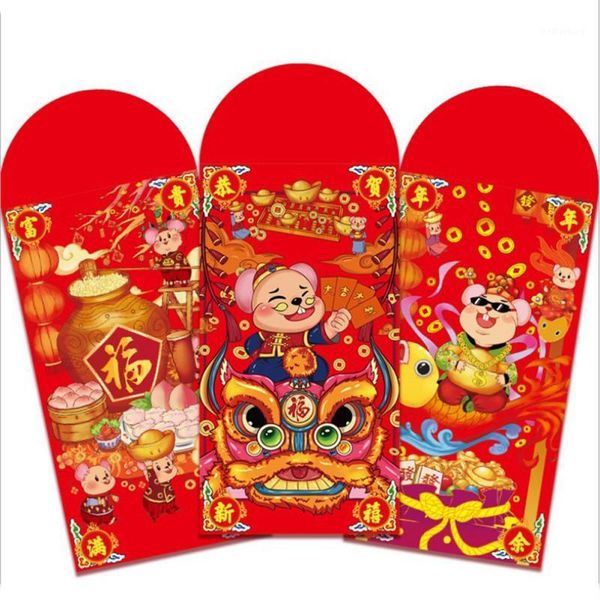 

gift wrap exquisite chinese red envelopes lucky packet 2021 year rat envelope decoration bag n1