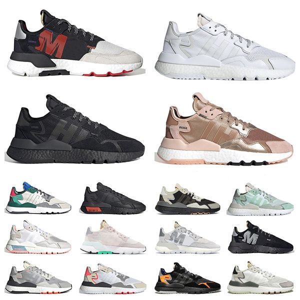 

reflective xeno nite jogger night mens running shoes joggers active blue green core black cloud white men women sports sneakers size 36-45