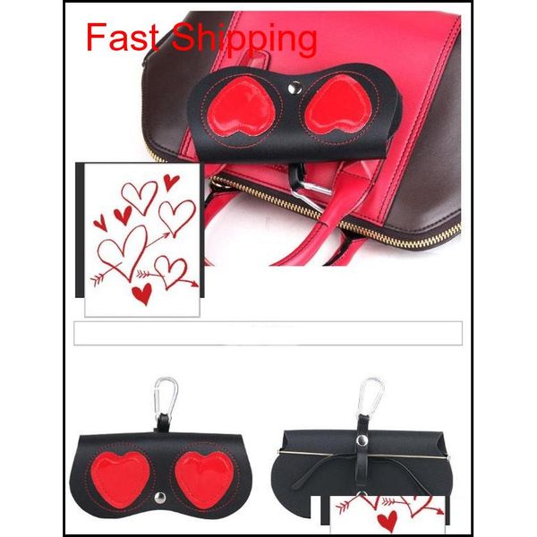 

ins super sunglasses bag portable fashion glasses case cute sun glasses protective cover pu leath qylzzn mj_fashion