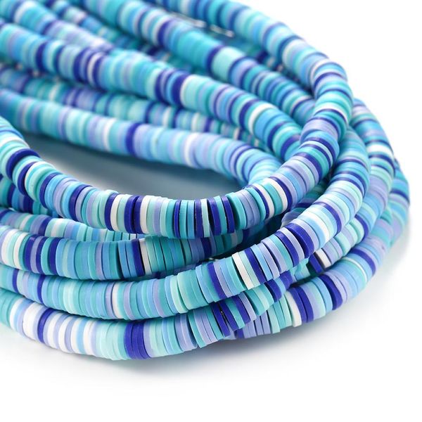 

15inch 4 mm flat round clay beads polymer mixed colors spacer loose beads for bracelet diy jewelry making supplies components h jllmfs, Silver