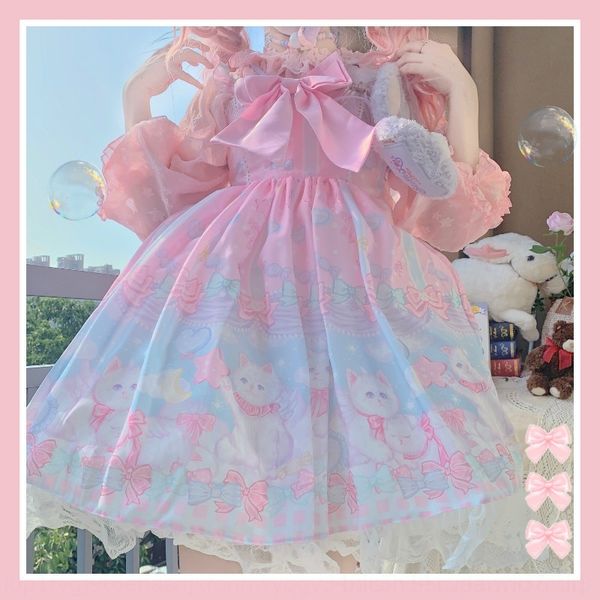 

usqdk design soft cat soft lo girl girl lolita design dream cat light lo light dress dream lolita dress erg8x, Black;gray