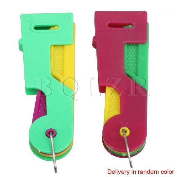 

bqlzr 2 x easy sewing needle device automatic threader guide tool random color1, Black