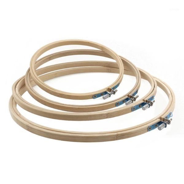 

4pcs 17cm / 20cm / 23cm 26cm tambour embroidery bamboo circle embroidery cross stitch hoop ring (wood color)1, Black
